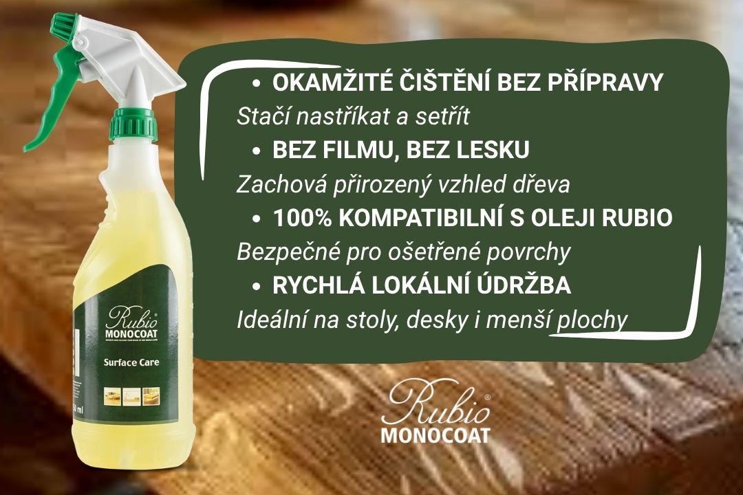 Rubio Surface Care - benefity čističe na dřevo